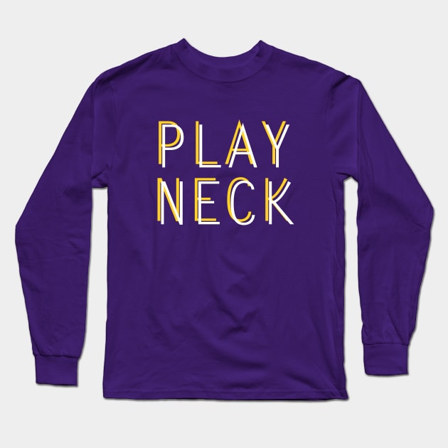 Play Neck Long Sleeve T-Shirt by Parkeit